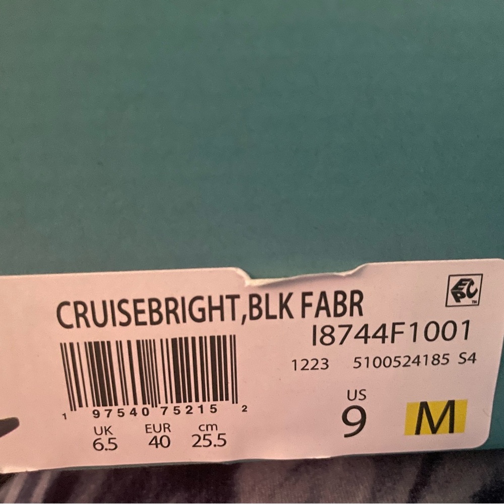 Cruisbright black fabric thong size 9 sandal - Picture 2 of 9